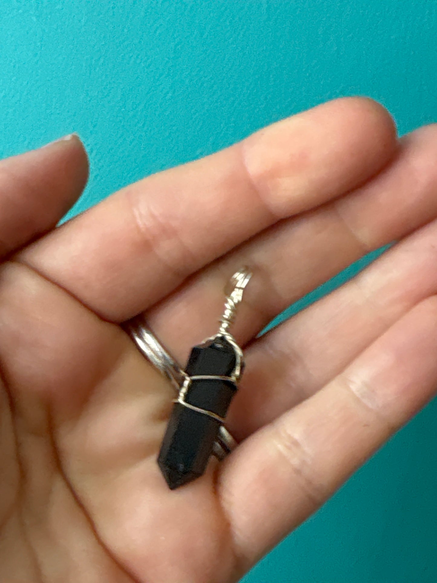 *Shungite wrapped pendant