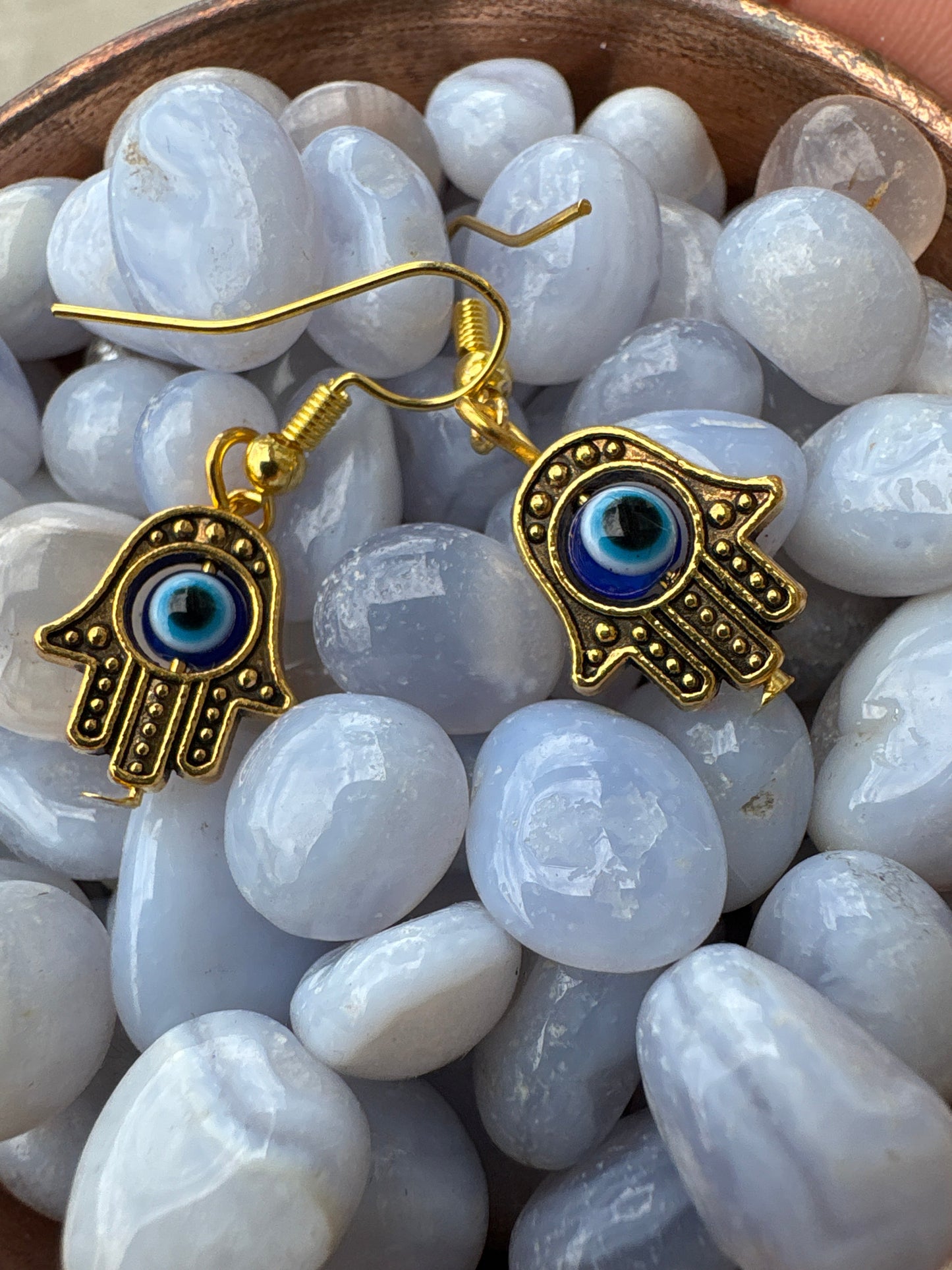 Hamsa Evil Eye Earrings