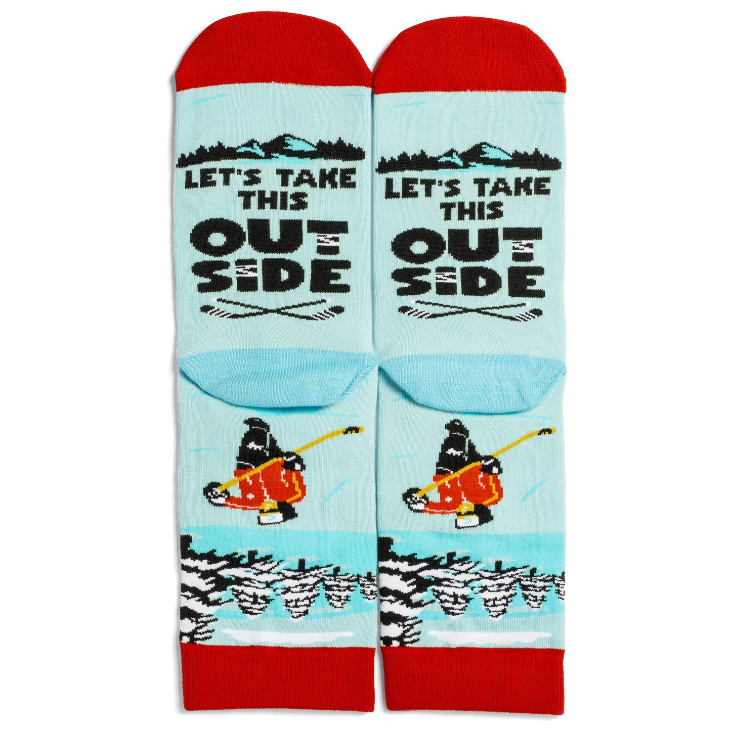 *Let's Take This Outside Hockey Socks