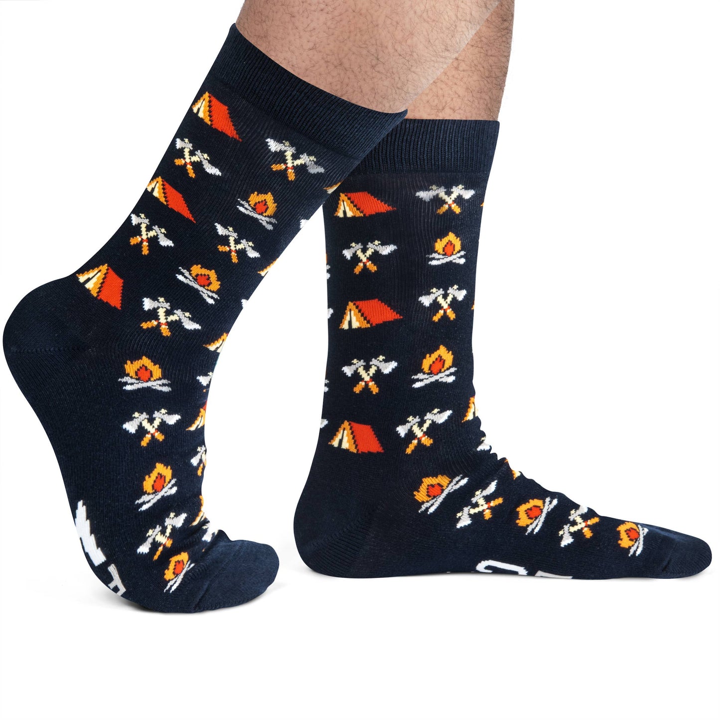 *Born To Camp, Forced To Work Socks