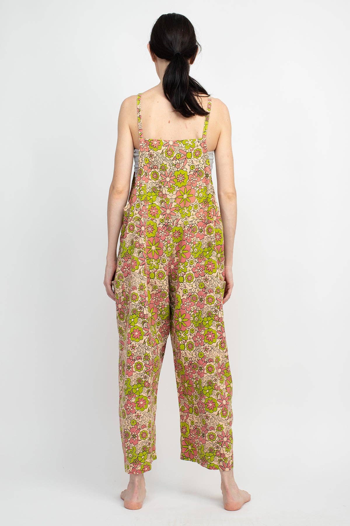 *Flower Power Oversized Overalls