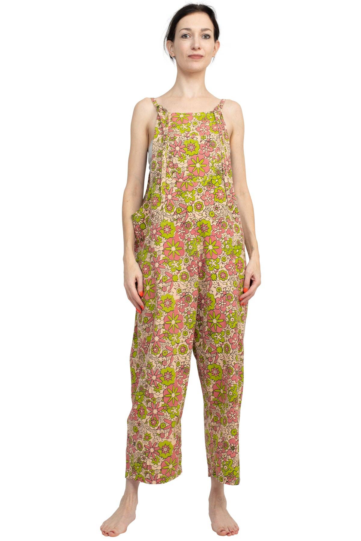 *Flower Power Oversized Overalls