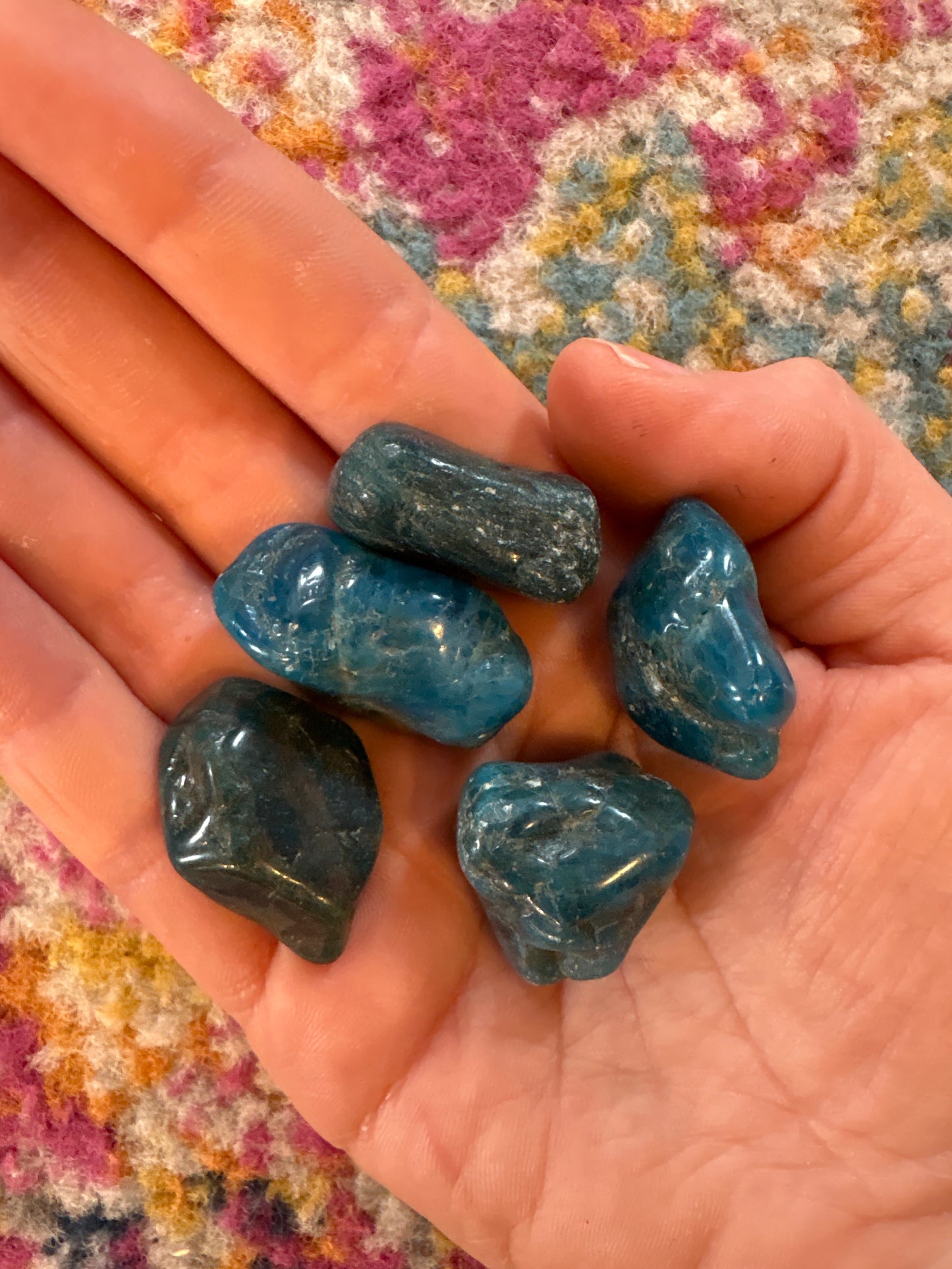 Blue Apatite Tumble