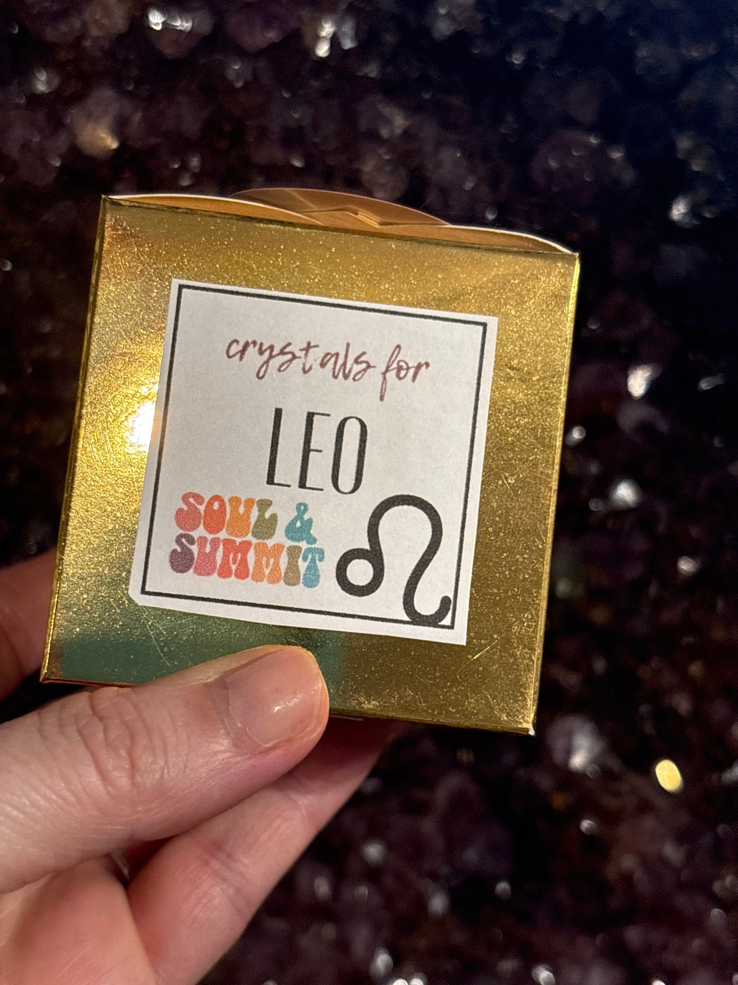 Leo Crystal Gift Box
