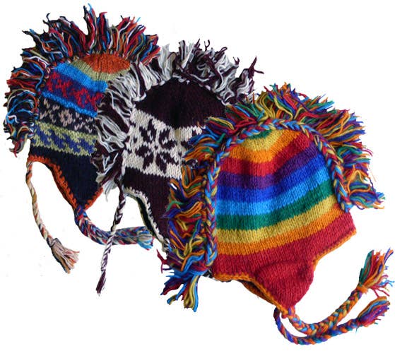 Nepal Wool Mohawk Hats