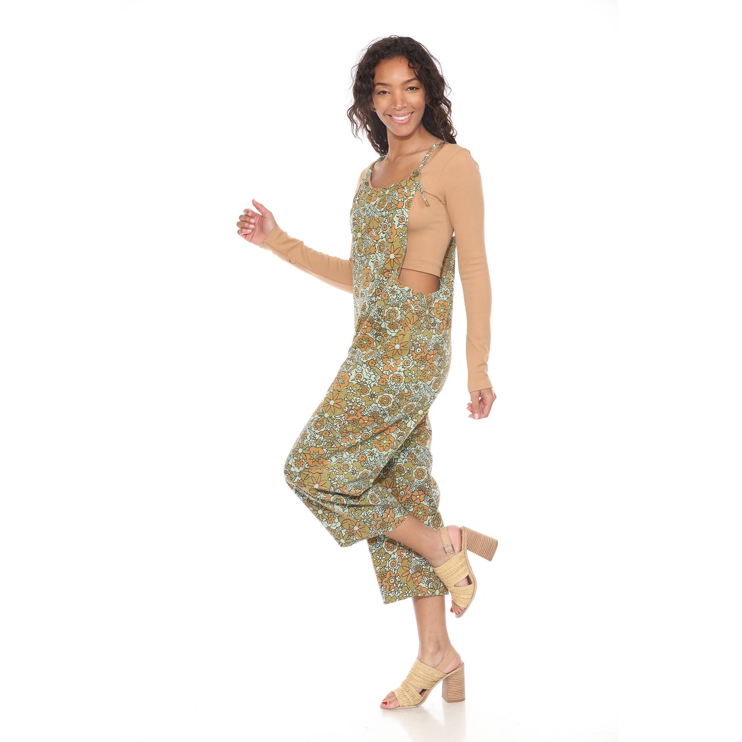 *Flower Power Oversized Overalls