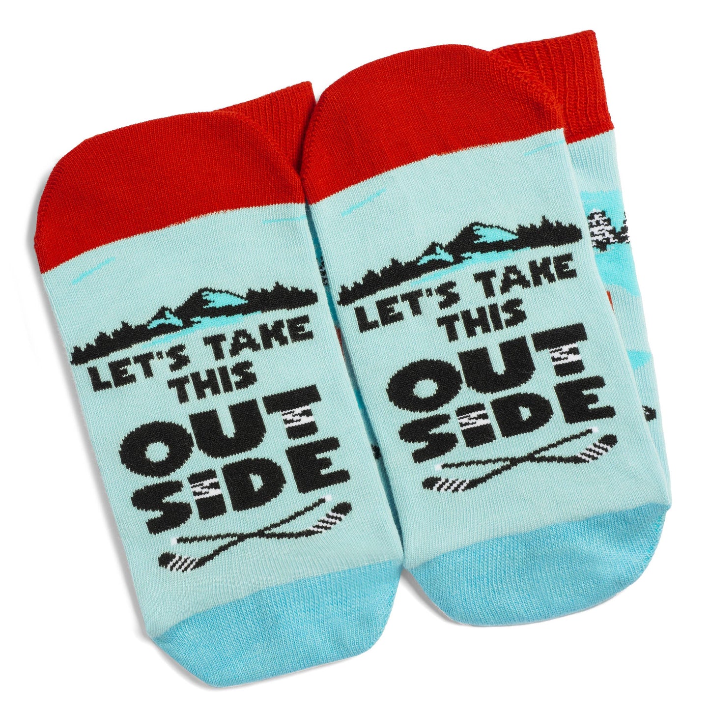 *Let's Take This Outside Hockey Socks