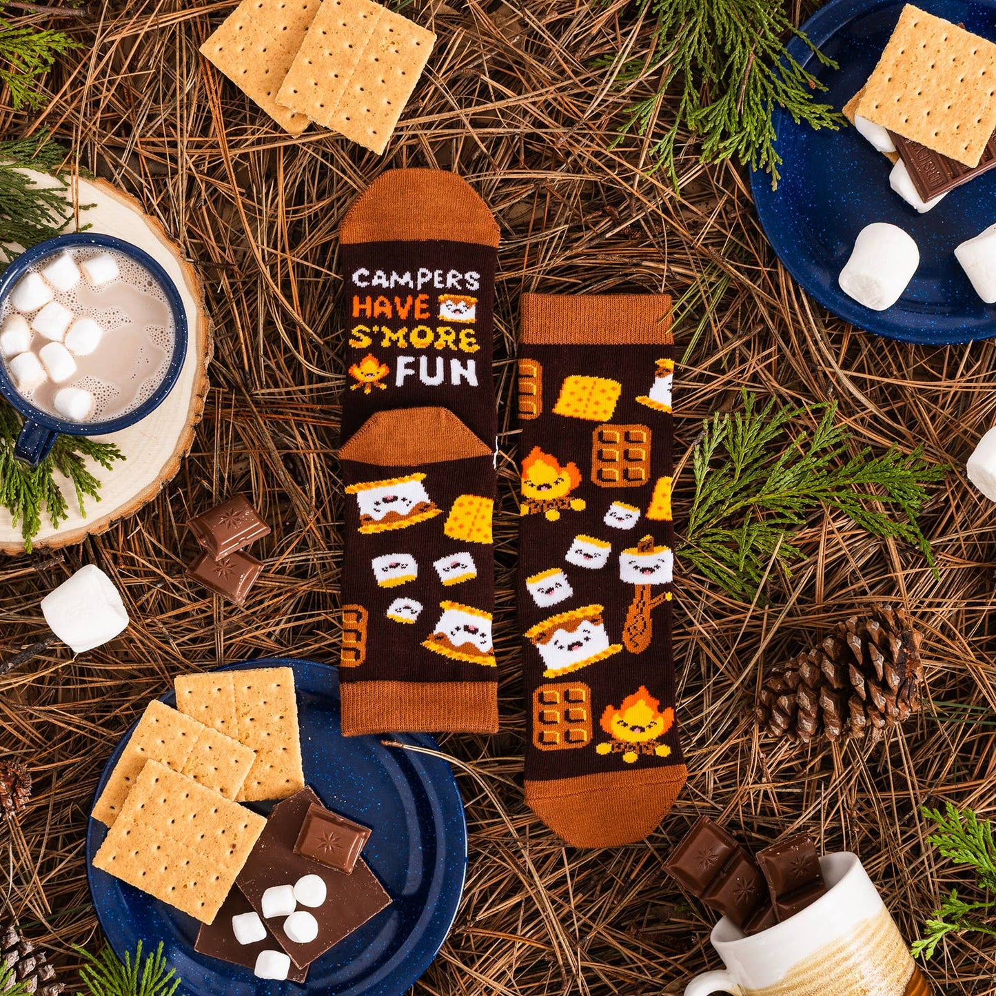 *Campers Have S'more Fun (Kids) Socks