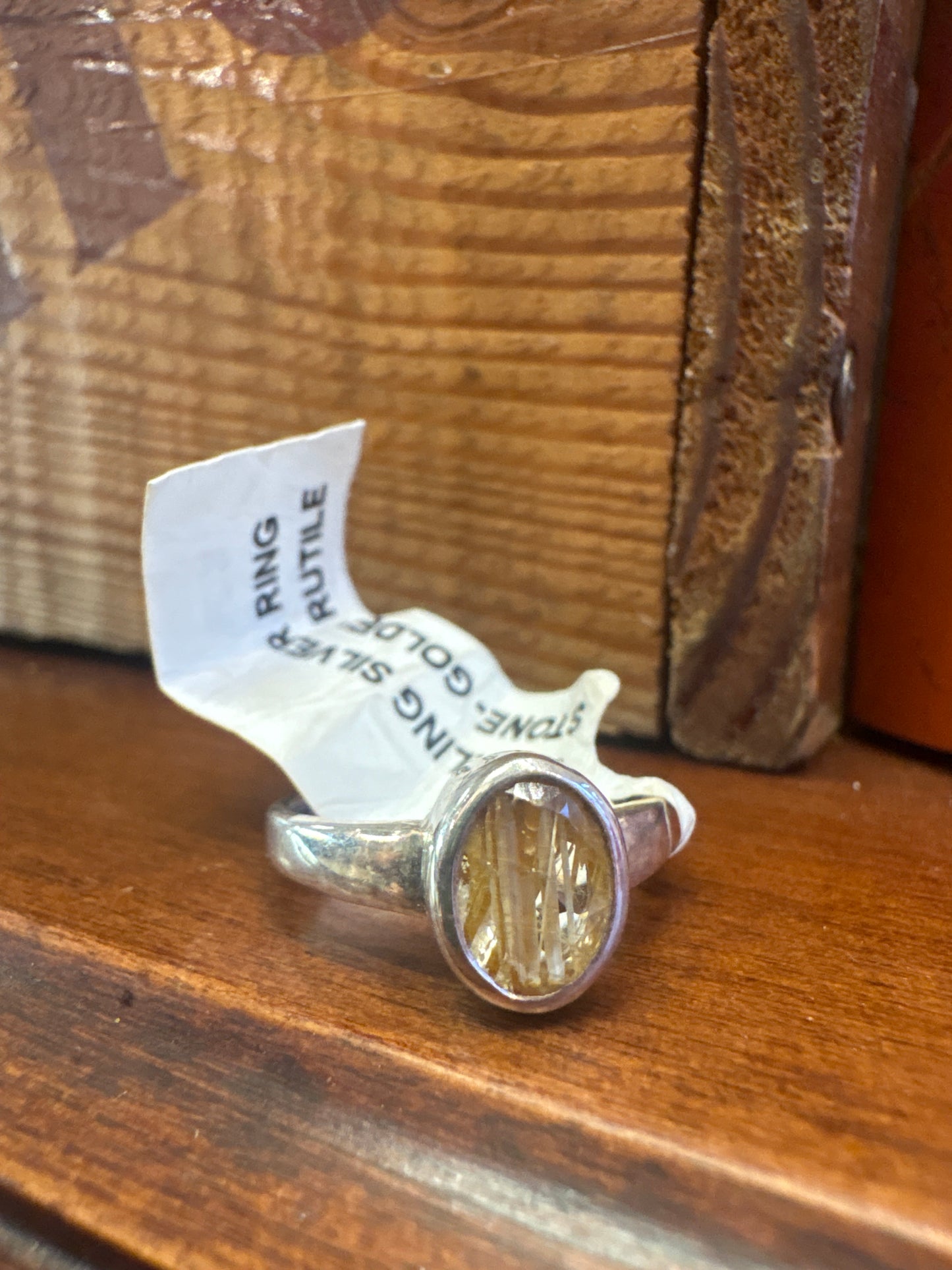 Golden Rutile Ring