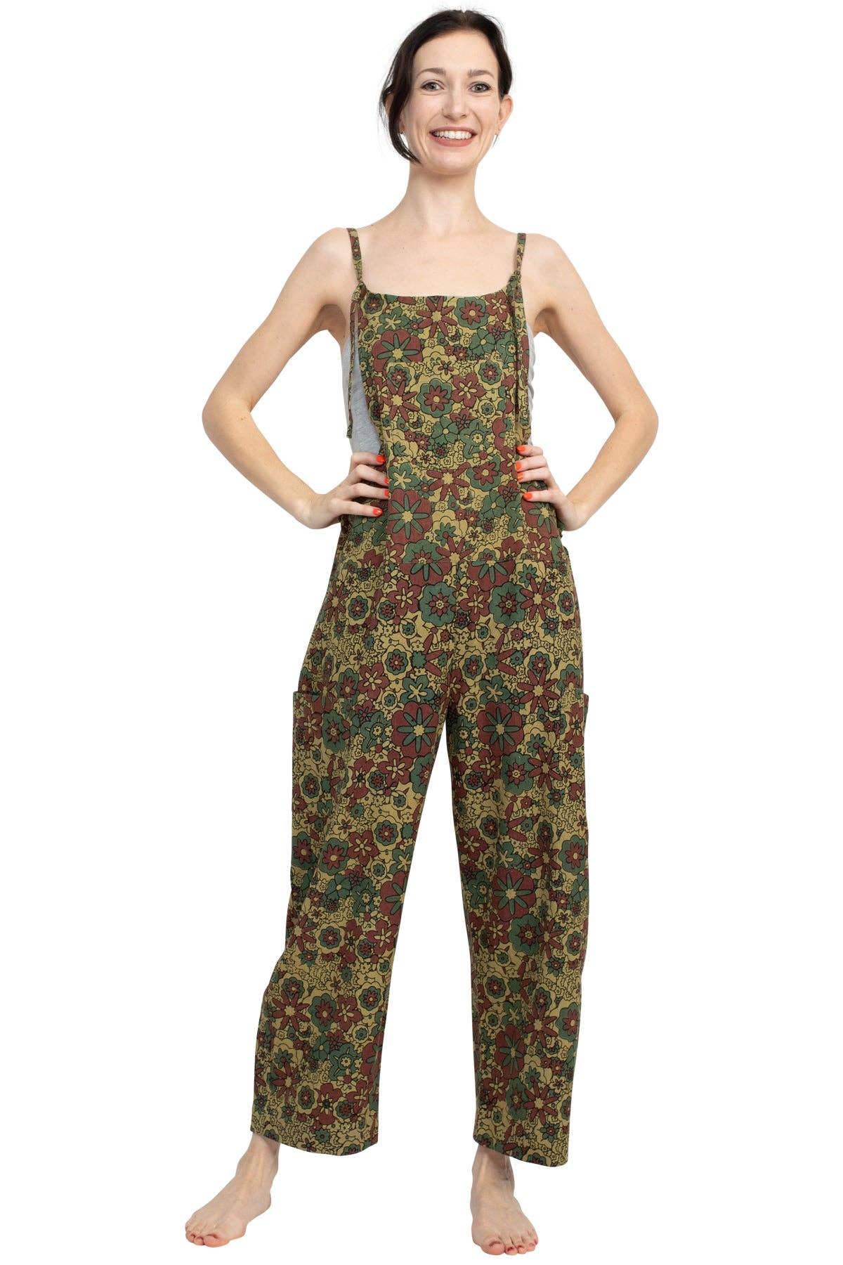 *Flower Power Oversized Overalls
