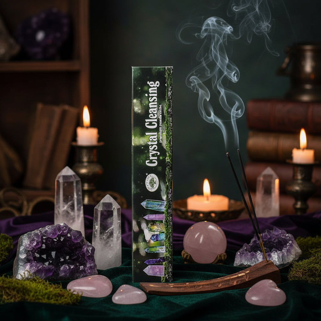 Crystal Cleansing Incense Sticks 15g – Green Tree Spiritual Cleansing Incense