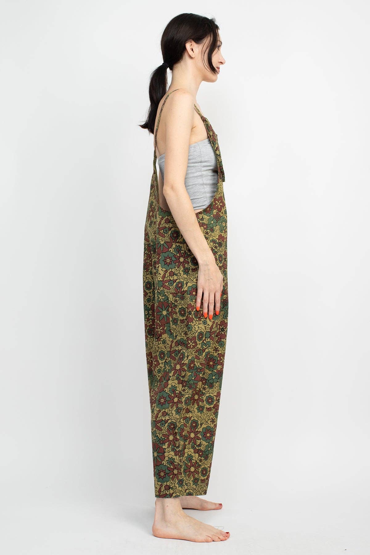 *Flower Power Oversized Overalls