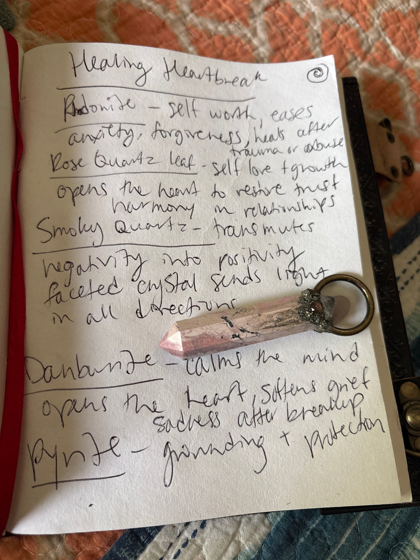 Healing After Heartbreak Amulet