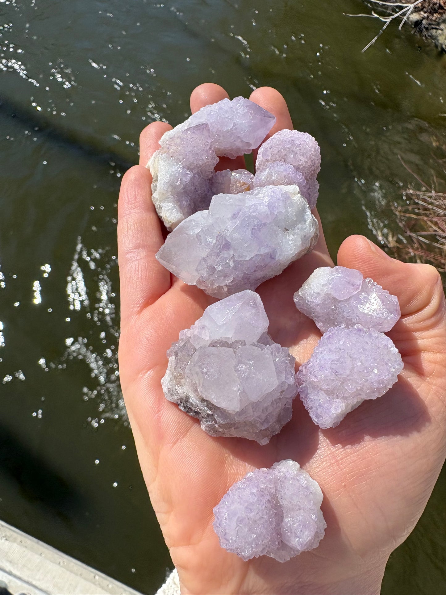 Lavender Spirit Quartz Cluster – High Vibration Crystal for Peace, Unity & Spiritual Growth