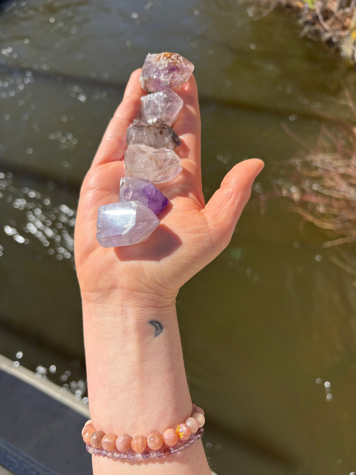 Amethyst Point with Inclusions