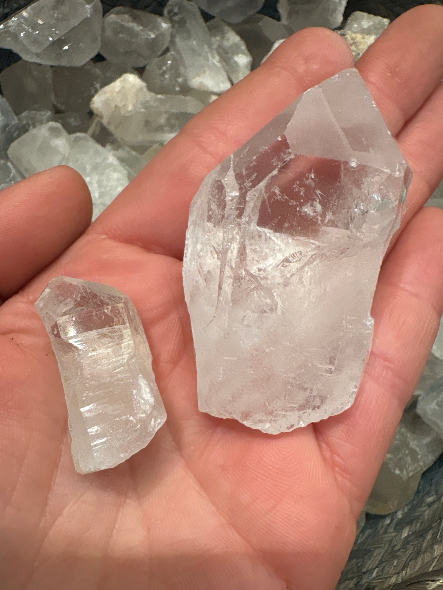 Clear quartz raw point