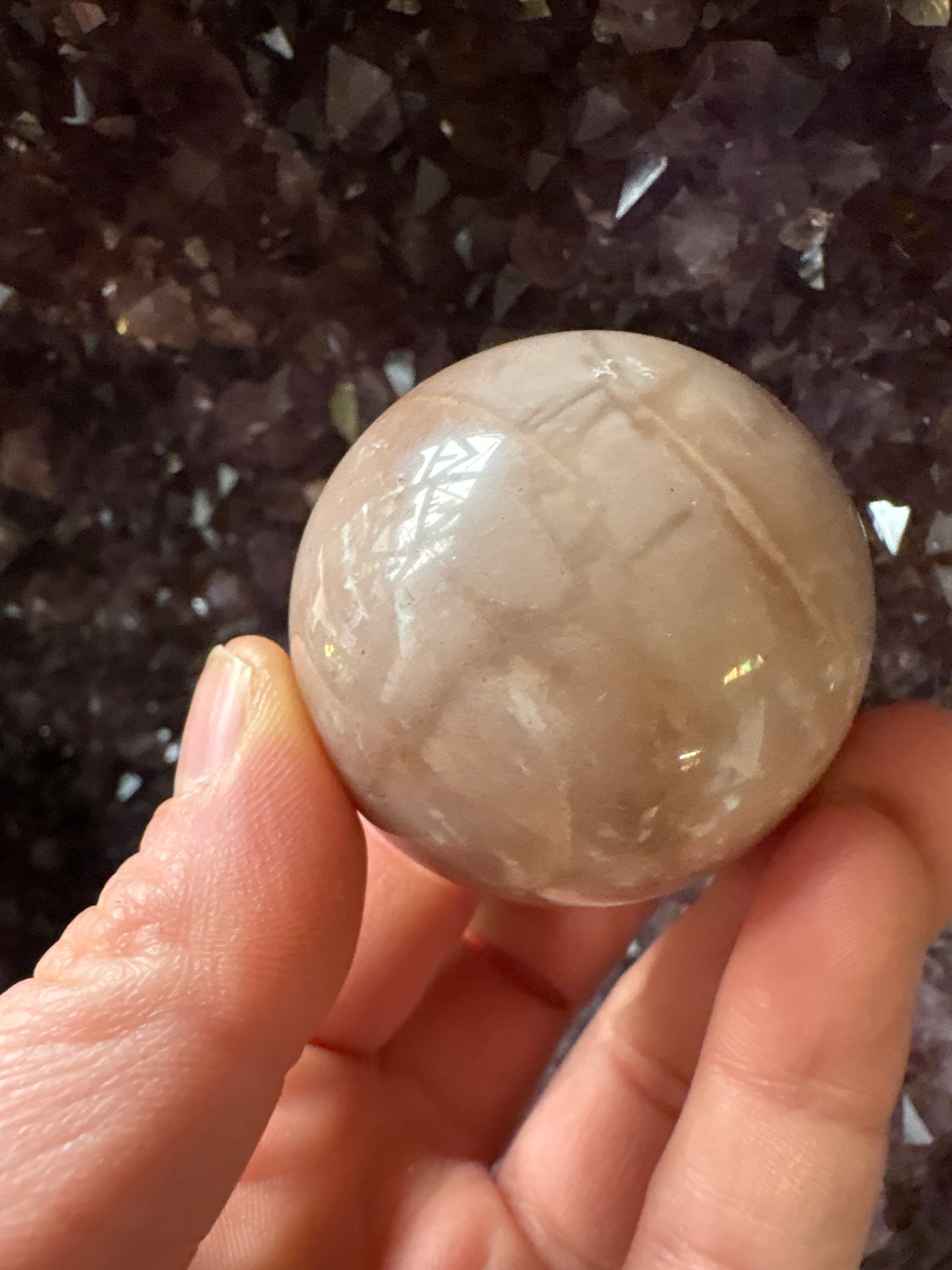 Sphere Peach Moonstone