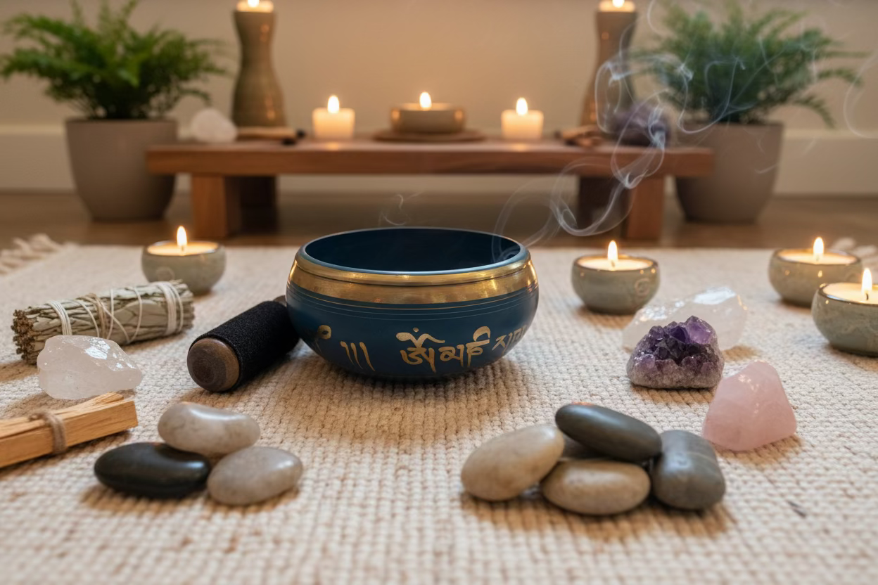 Hand Painted Singing Bowl From Nepal