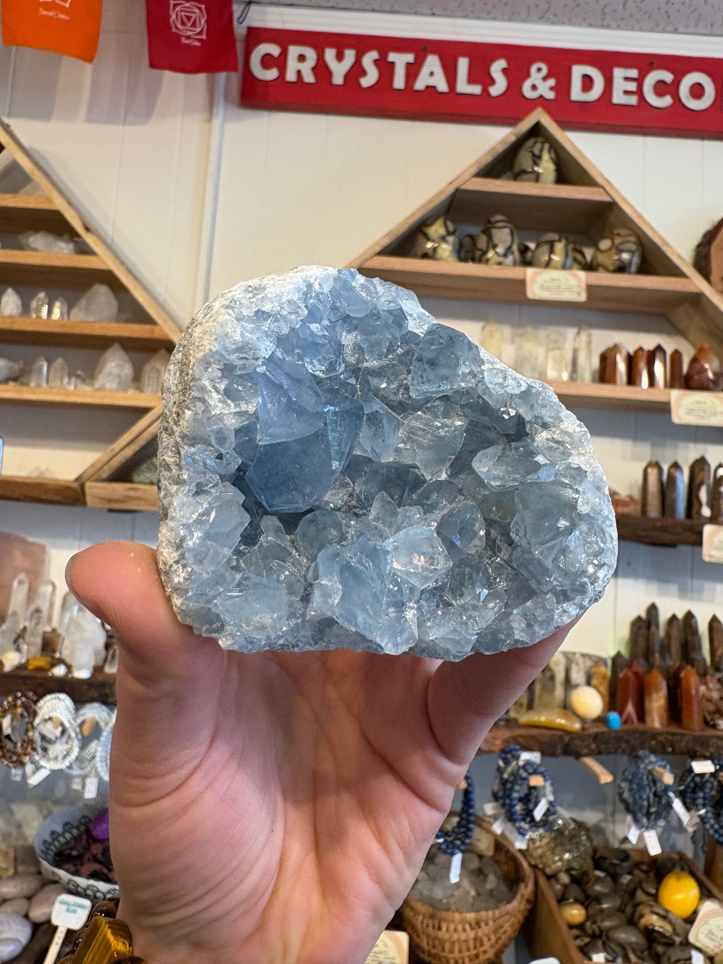Celestite 3-5inch Raw Cluster