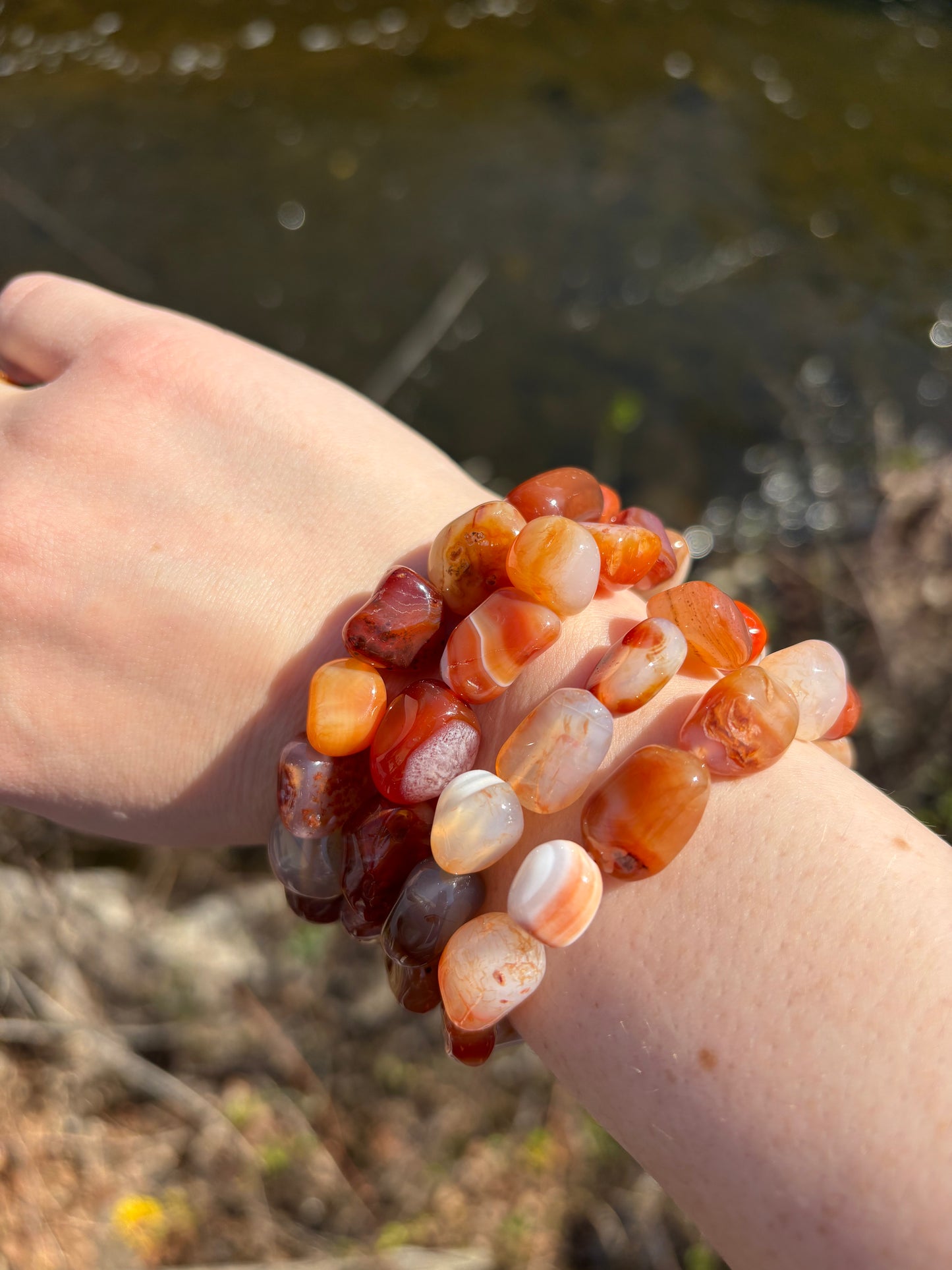Carnelian Tumbled Bracelet