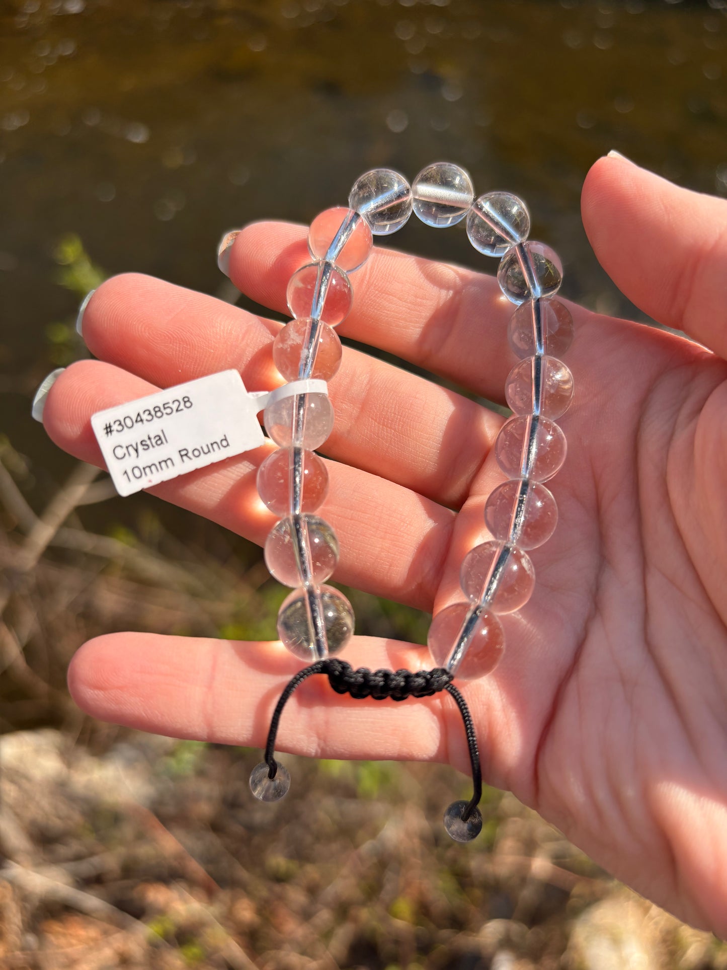 Clear Quartz Adjustable Bracelet