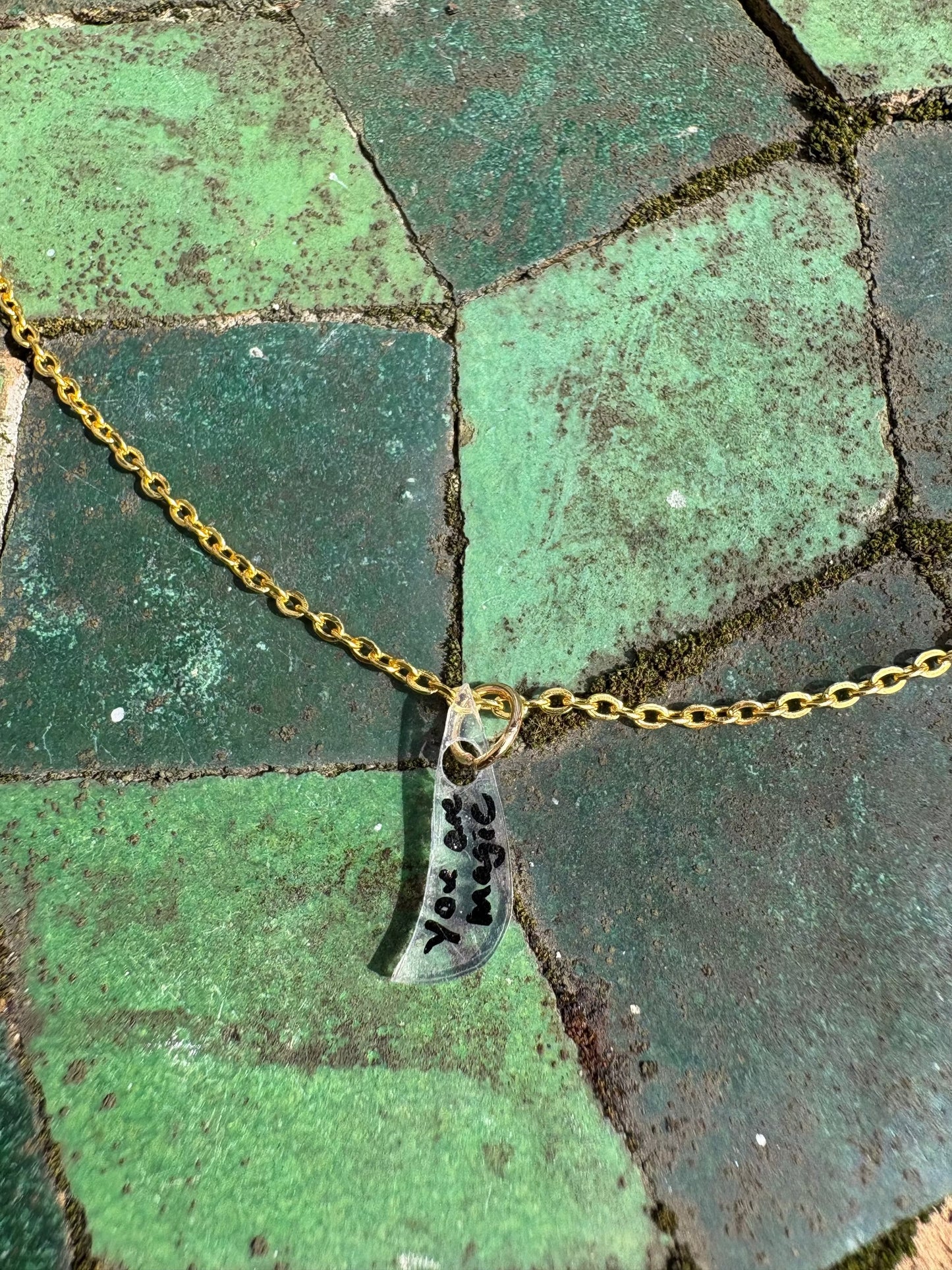 You are magic affirmation necklace
