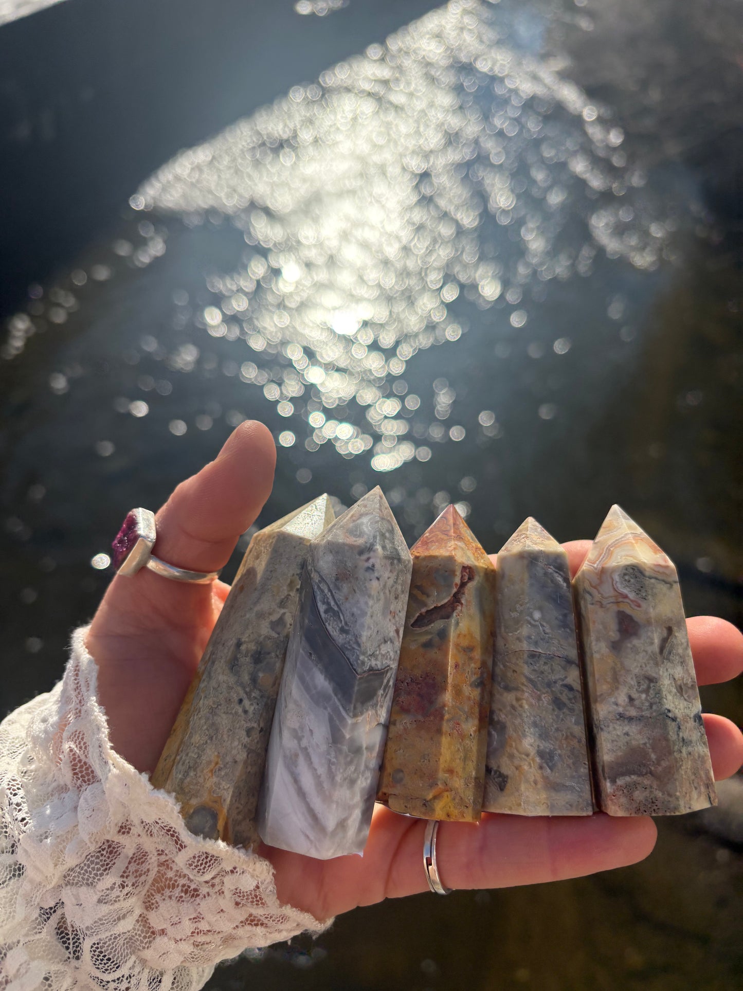 Crazy Lace Agate Tower