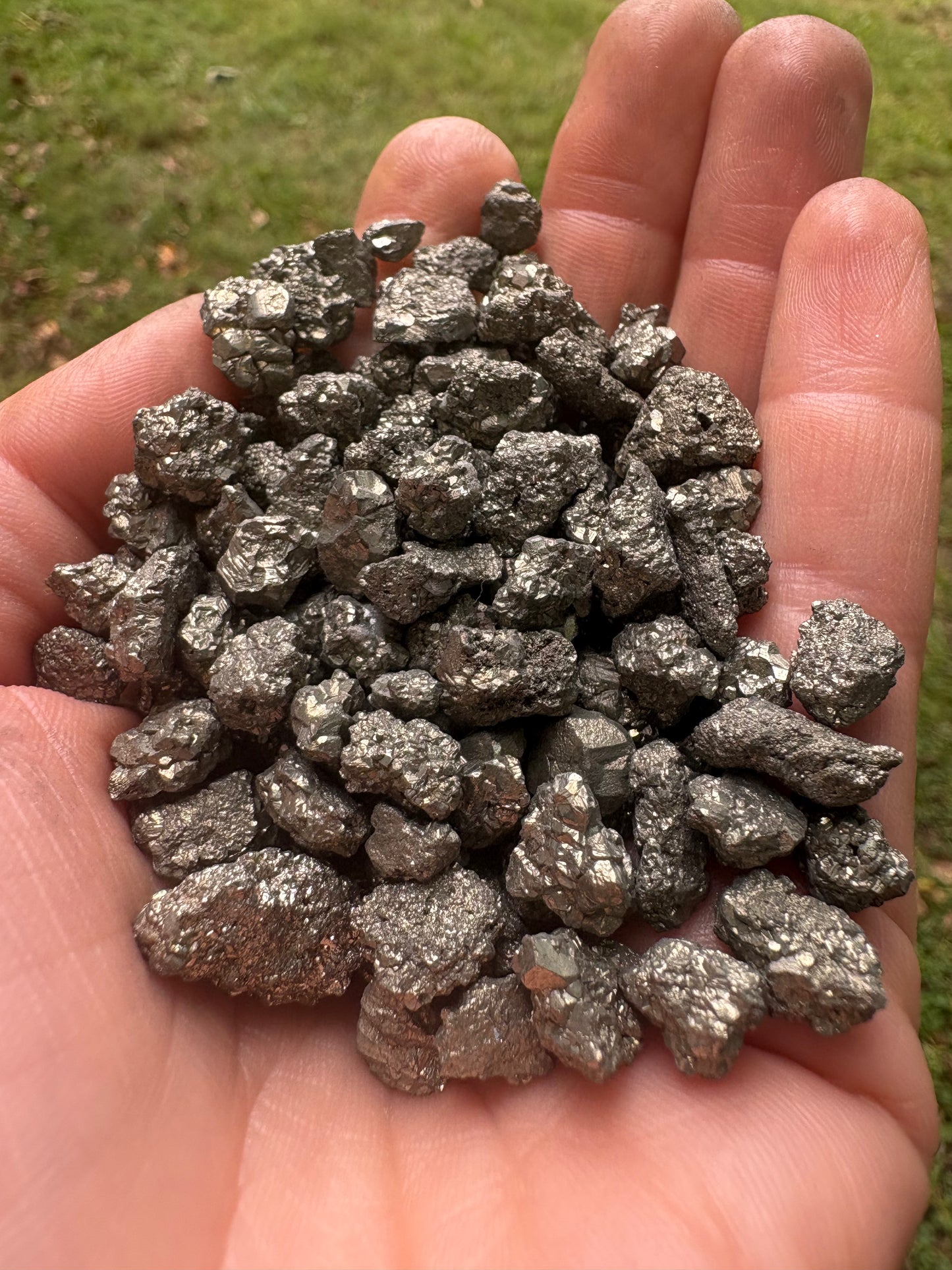 Raw Pyrite Pebble – Abundance, Protection & Prosperity