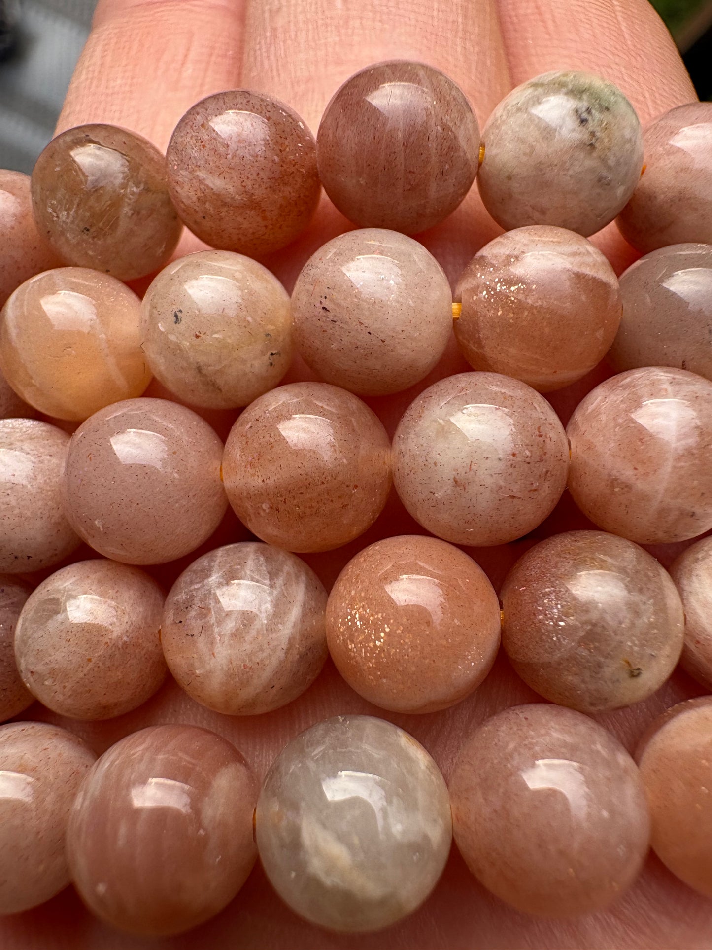 Sunstone (Peach Moonstone) Bracelet 8mm