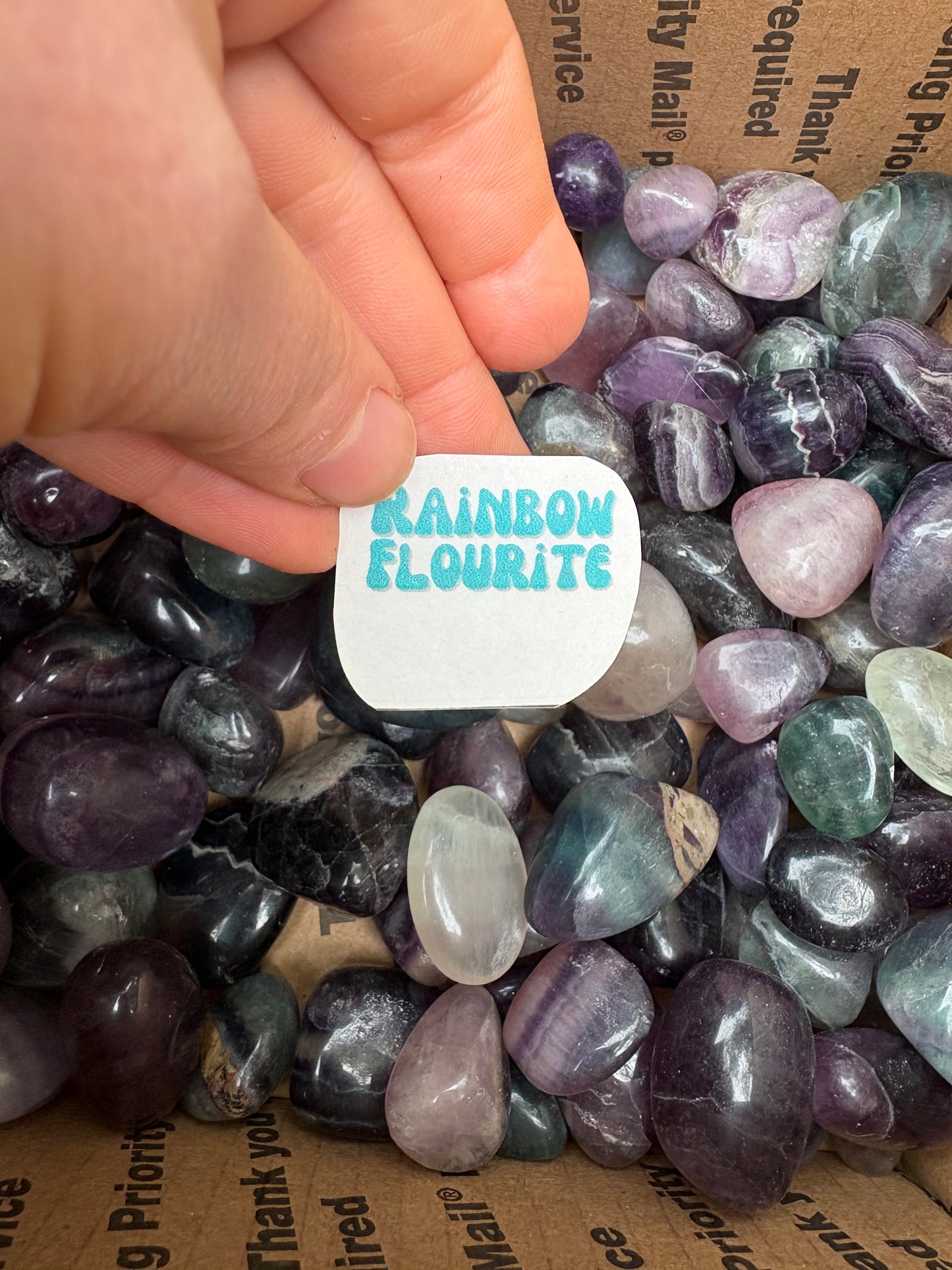 Rainbow Fluorite Tumble – Focus, Clarity & Energy Balancing Crystal