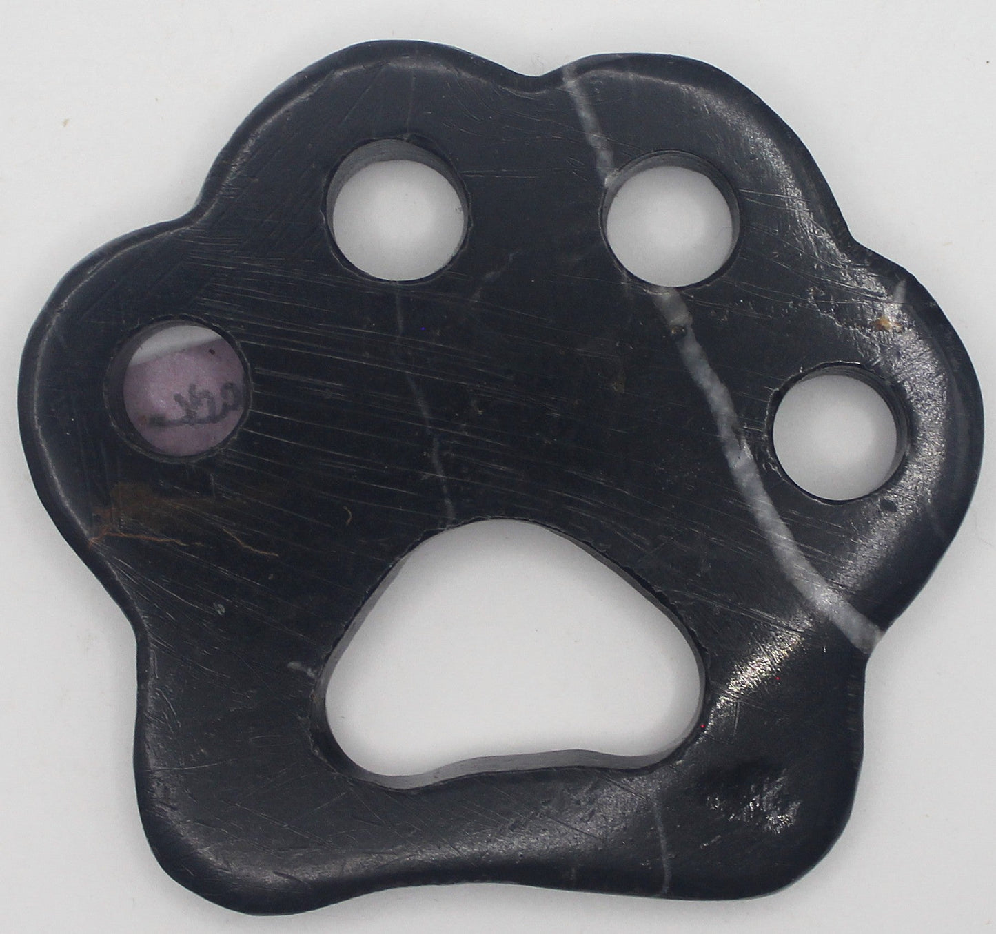 Pawprint Crystal Carving