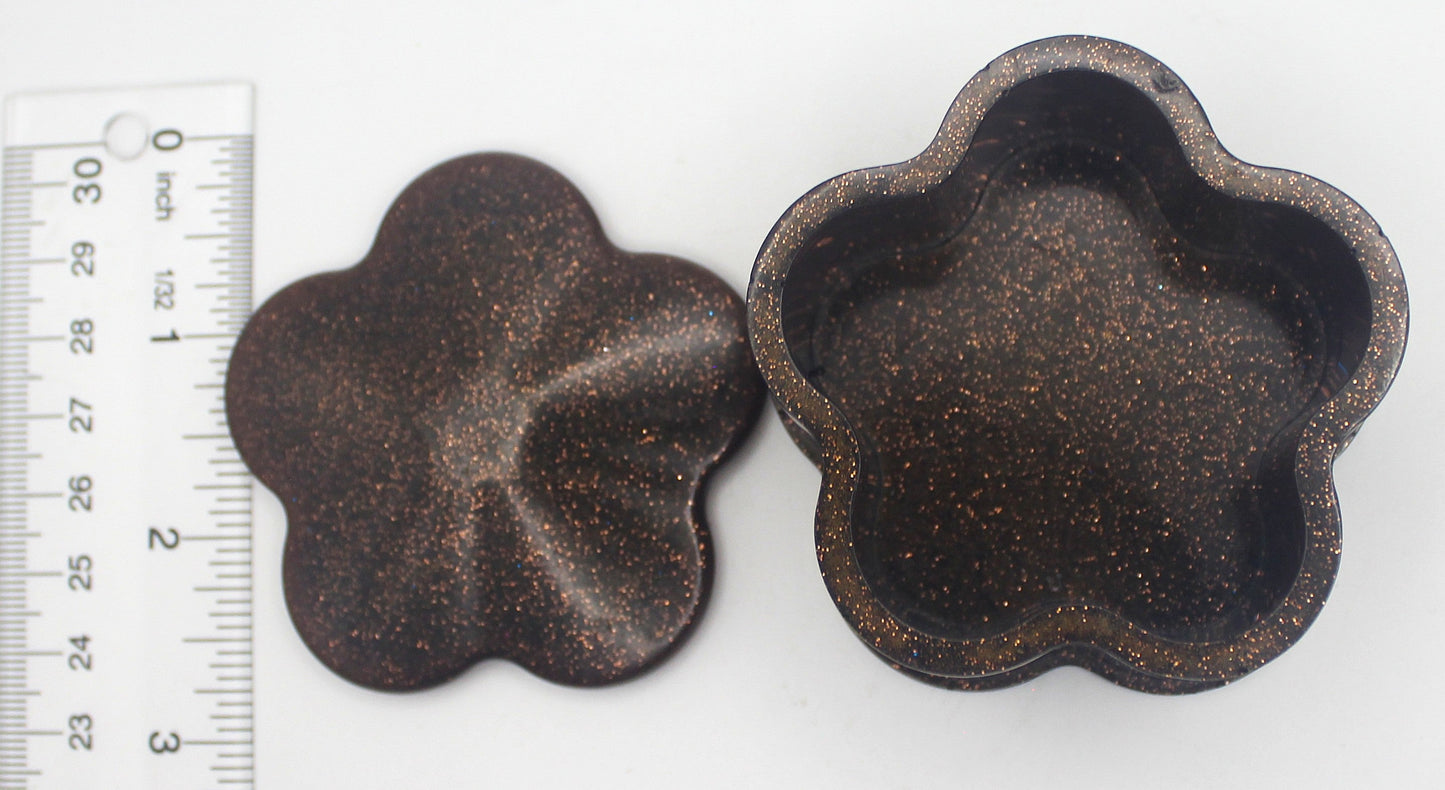 Resin Flower Trinket Box