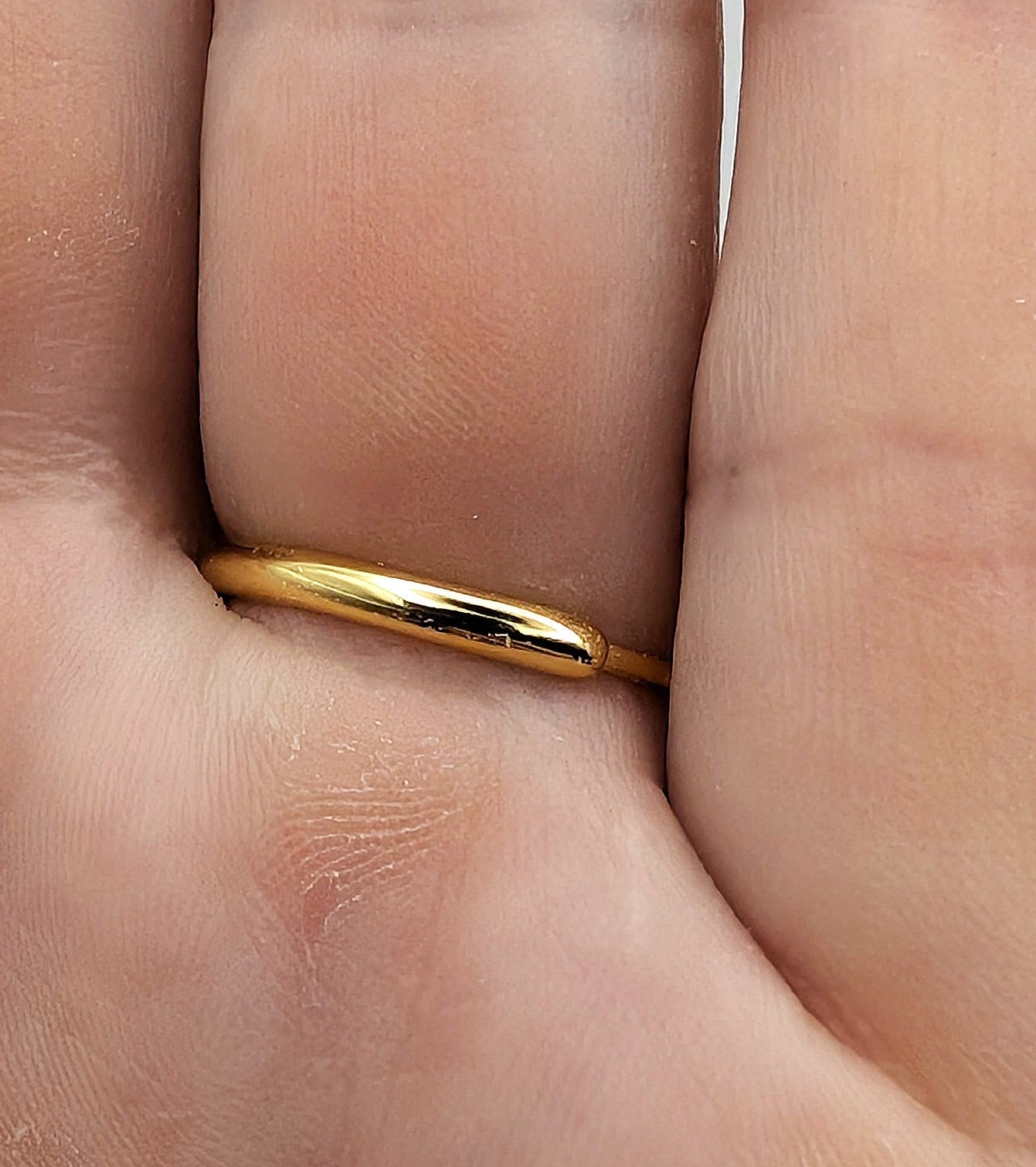 Ring Amethyst Heart -Gold Color Sterling Silver Adjustable