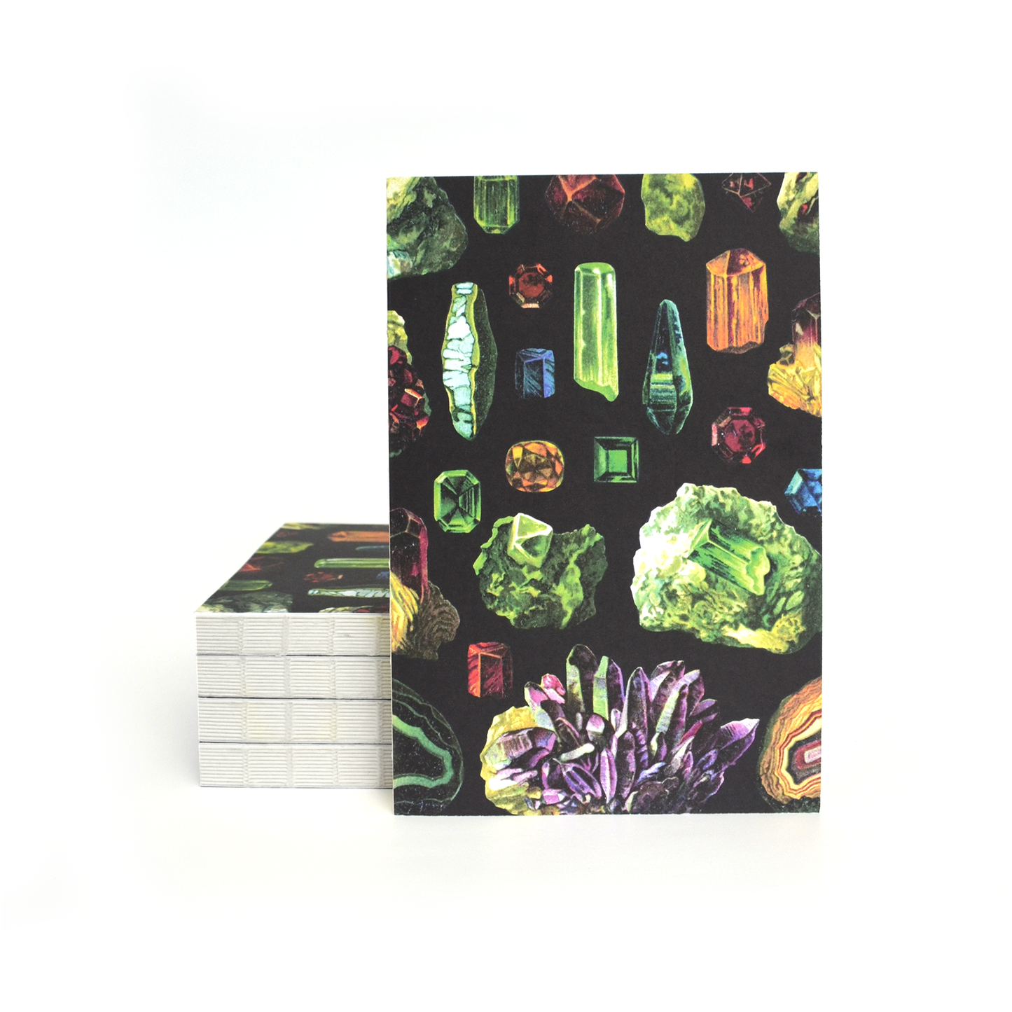 *Vintage Crystals & Minerals Exposed Coptic Binding Notebook