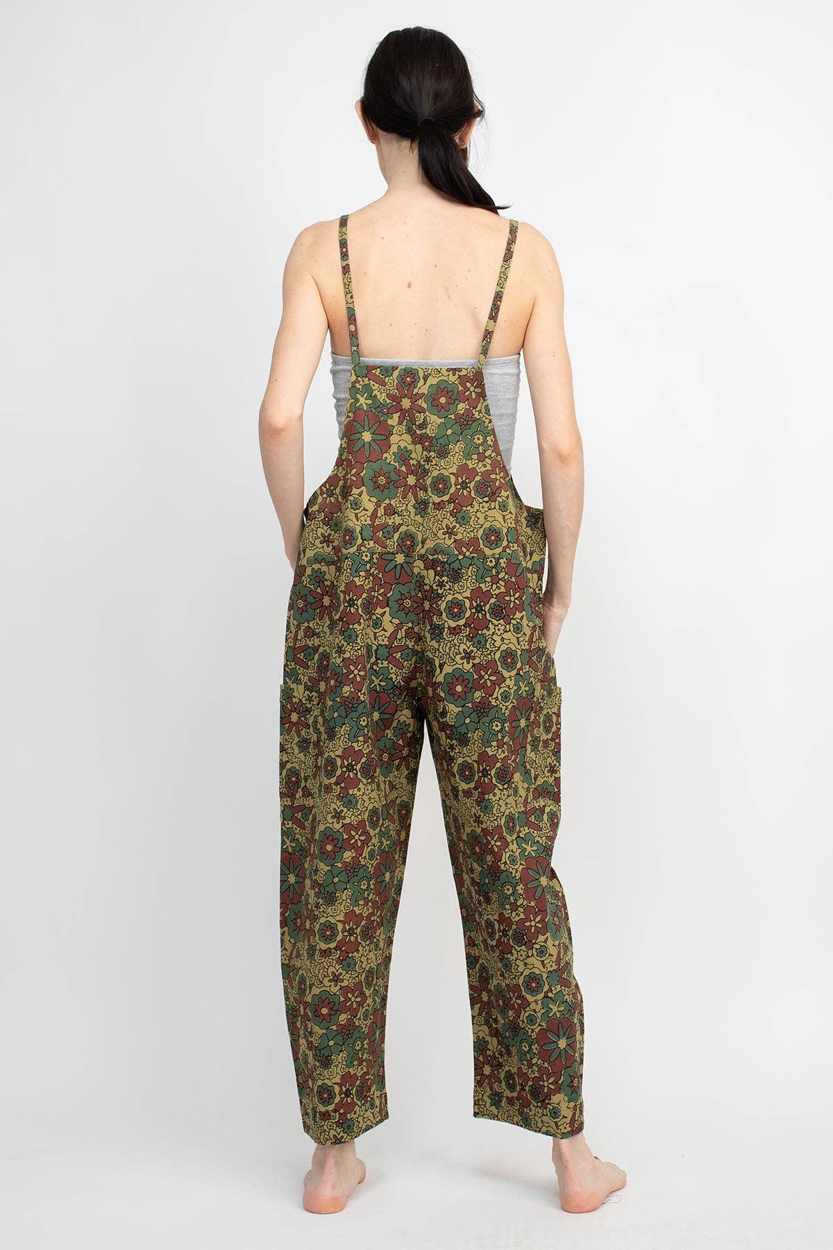 *Flower Power Oversized Overalls