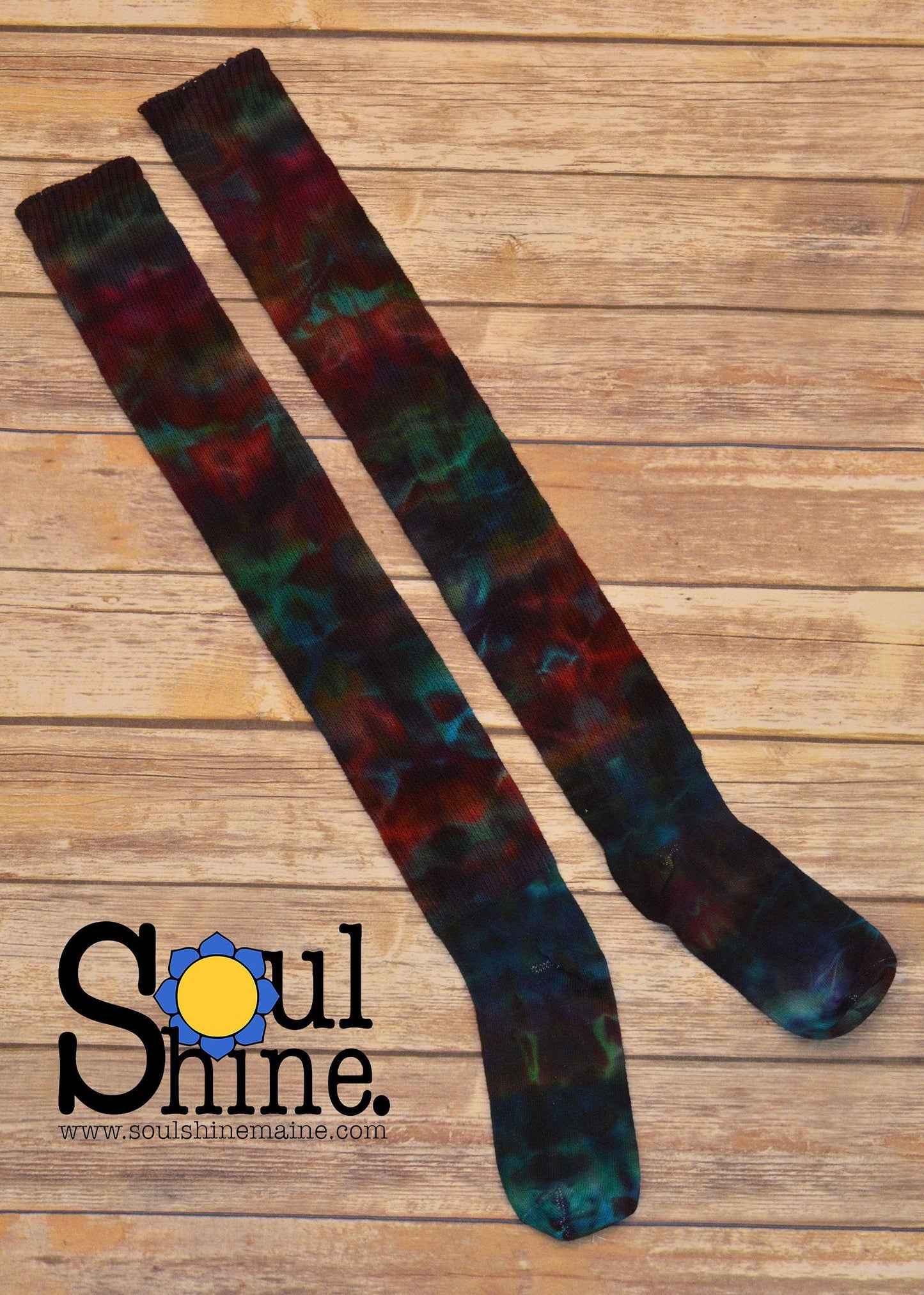 *Tie Dye Thigh High | BOLD RAINBOW