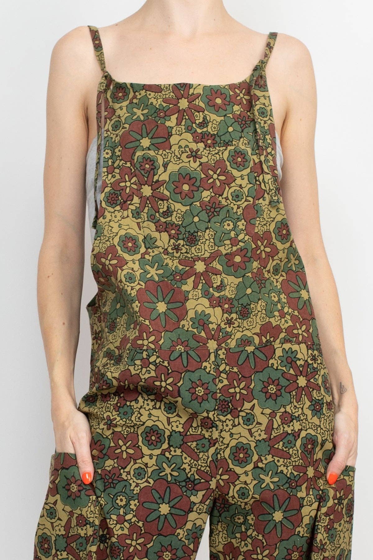 *Flower Power Oversized Overalls