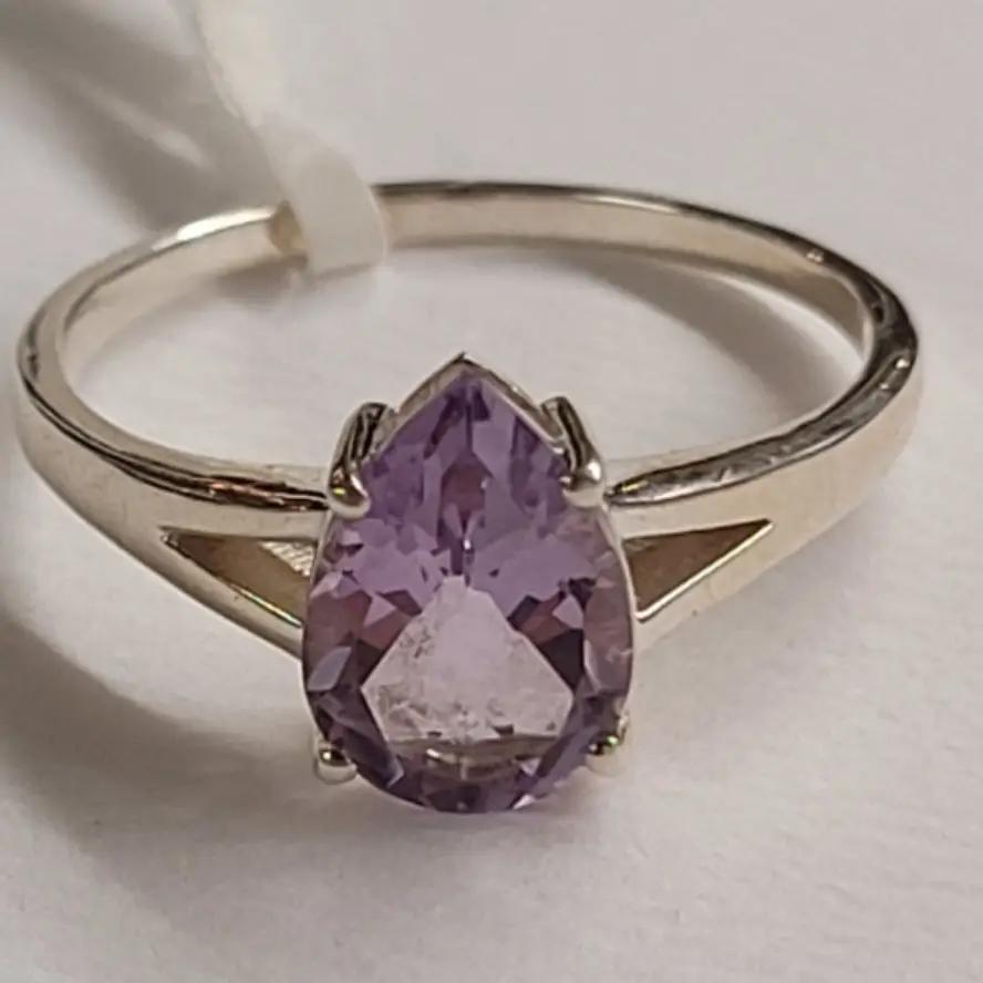 Teardrop Amethyst Ring