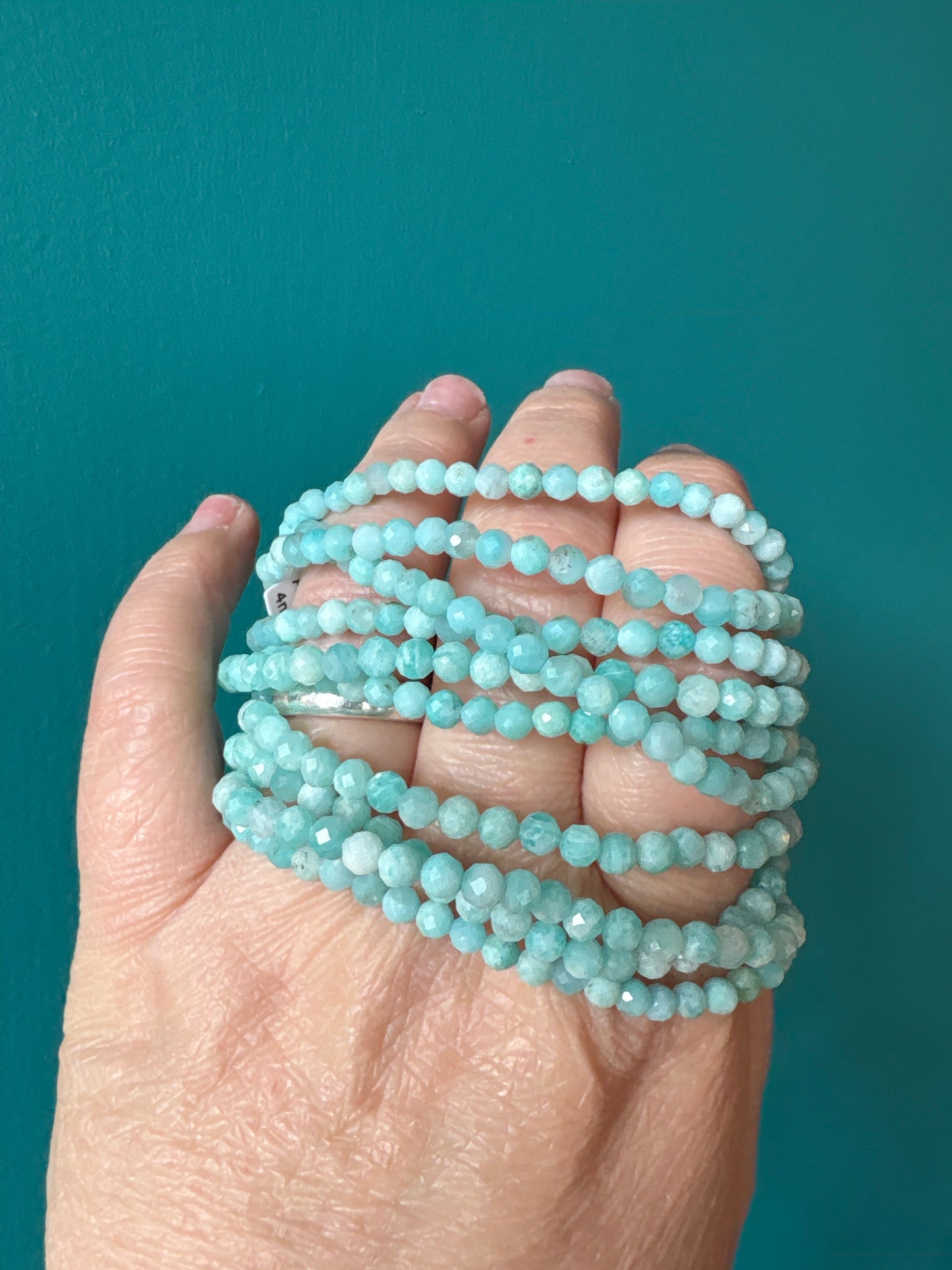 *Bracelet Amazonite faceted 4mm