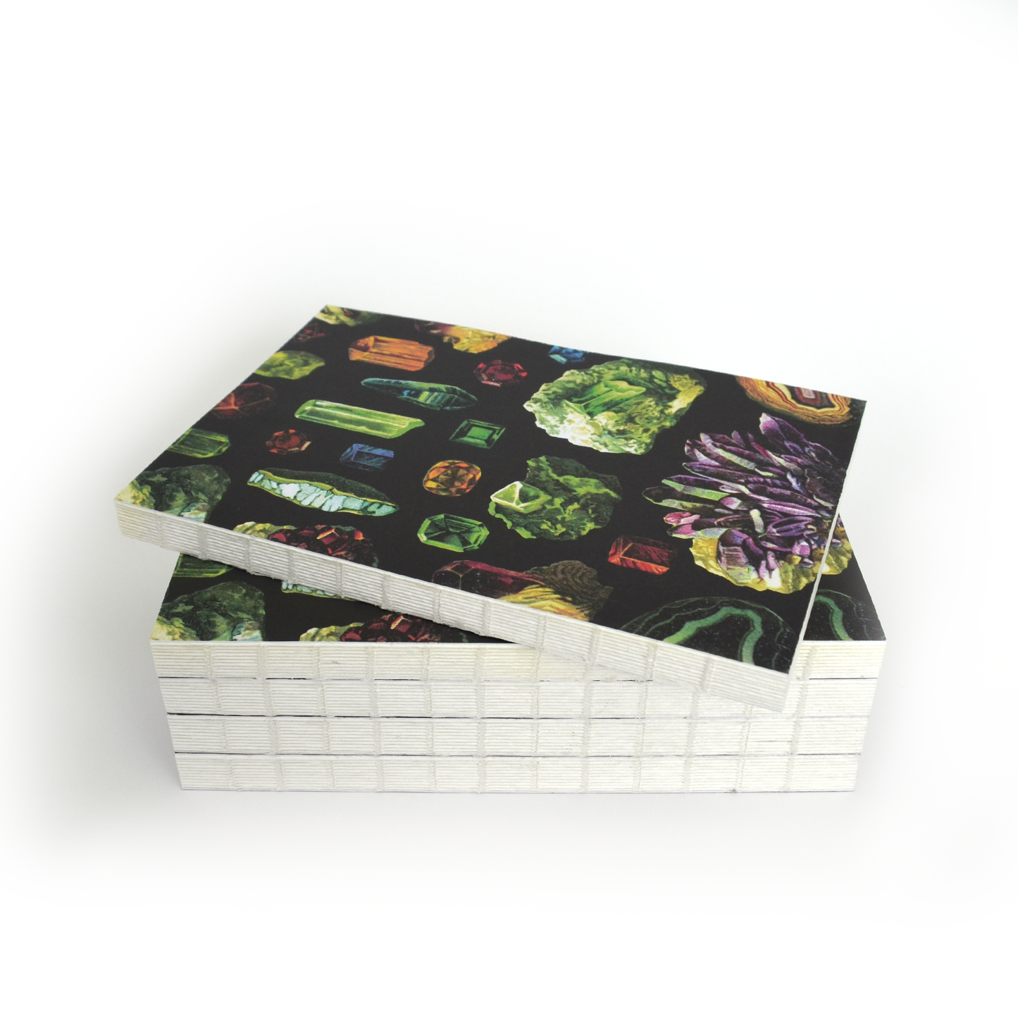 *Vintage Crystals & Minerals Exposed Coptic Binding Notebook