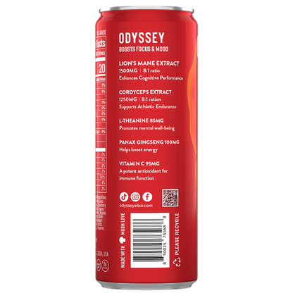 Strawberry Passion Fruit Revive Sparkling Mushroom Hydration
