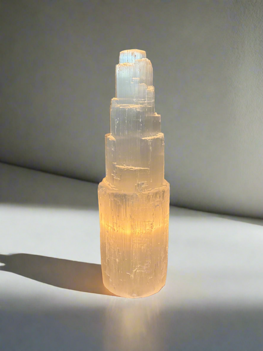 Selenite Iceberg Lamp - 12”