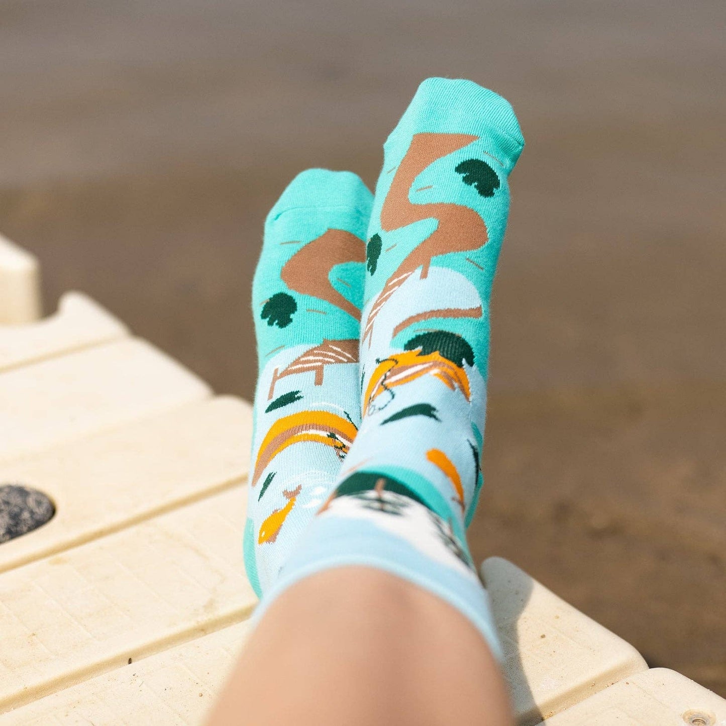 *I'd Rather Be At The Lake Socks