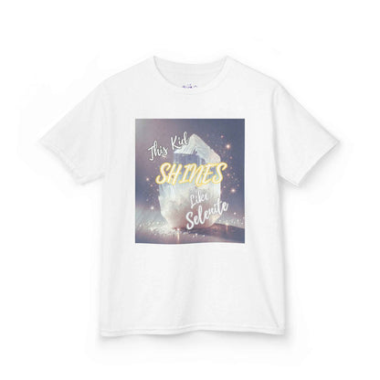 Kids TShirt 'This Kid Shines Like Selenite'