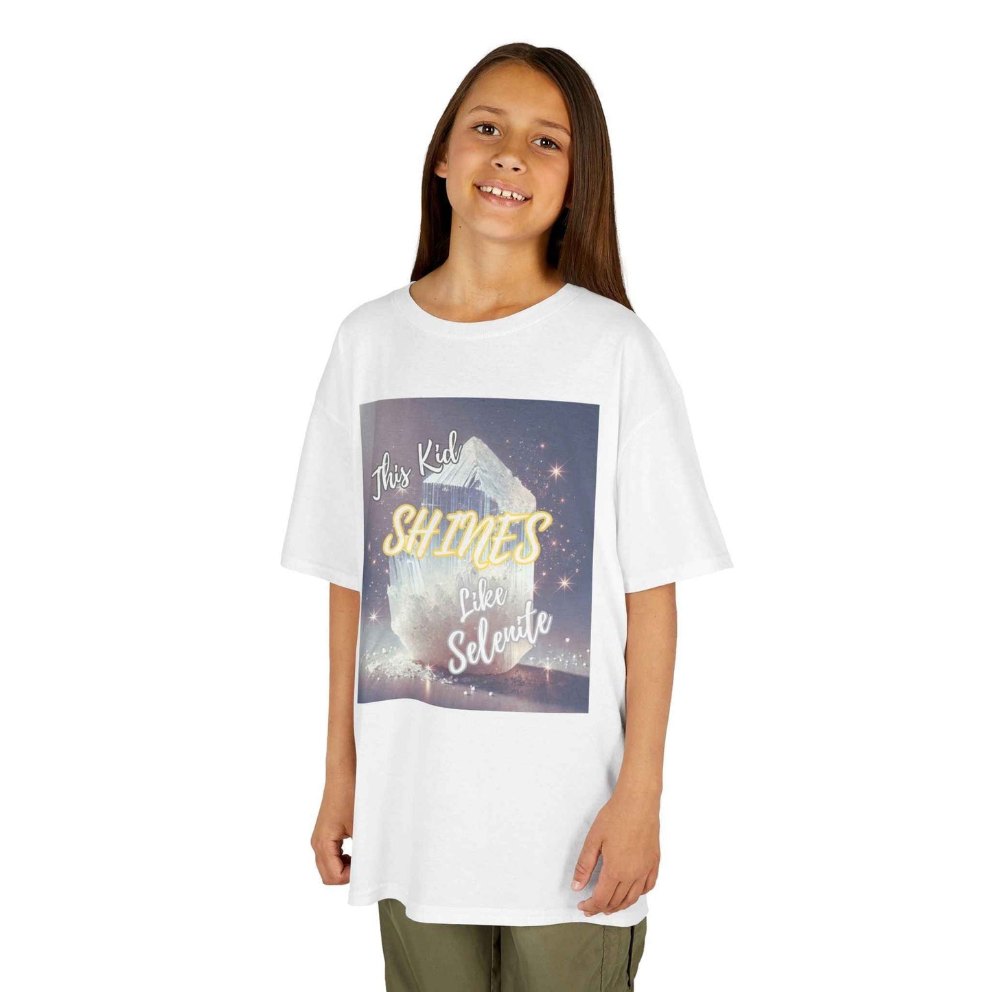 Kids TShirt 'This Kid Shines Like Selenite'