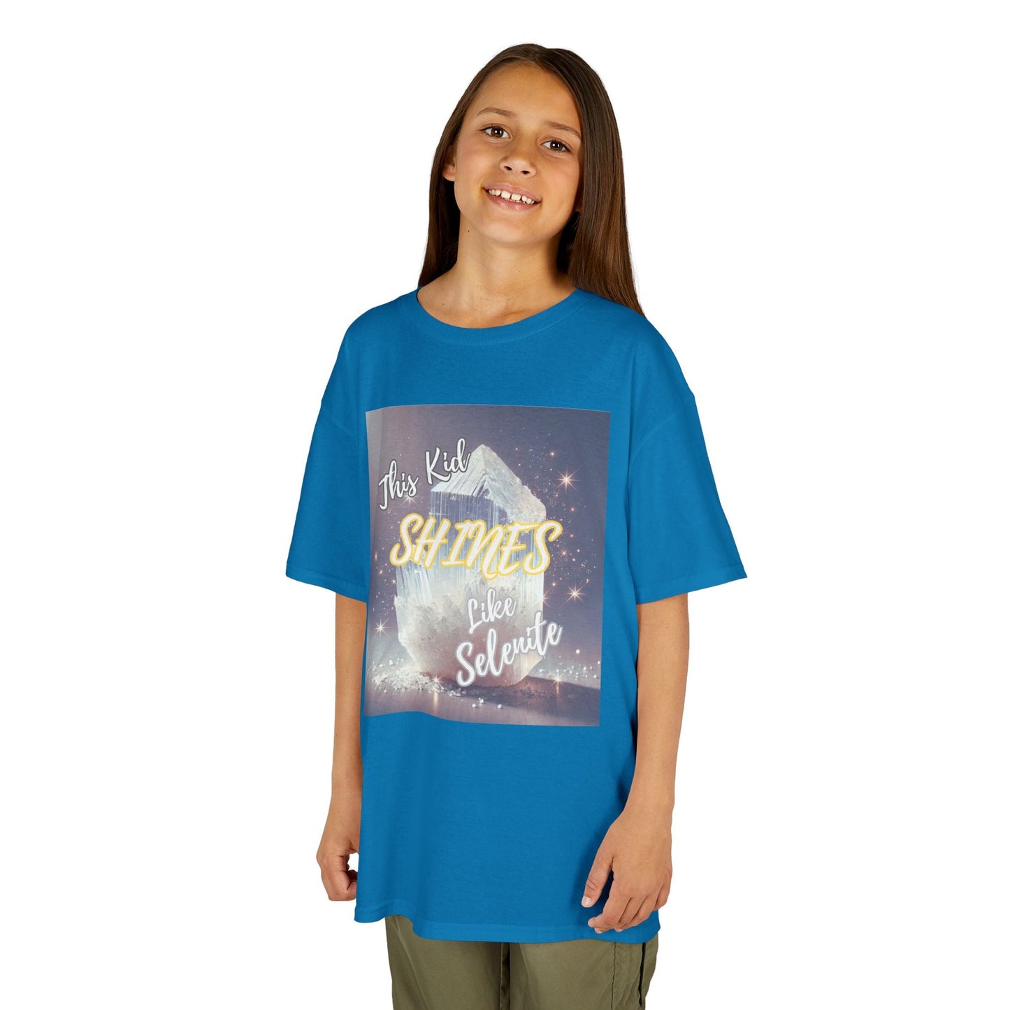 Kids TShirt 'This Kid Shines Like Selenite'