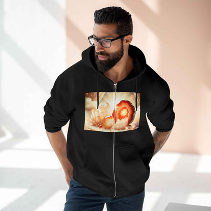 Warm Geode Zipped Hooded Sweater