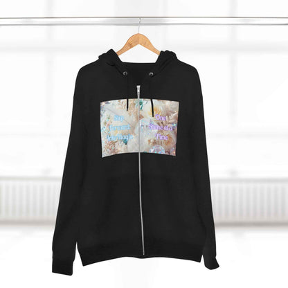 Floral Zipped Hooded Sweater