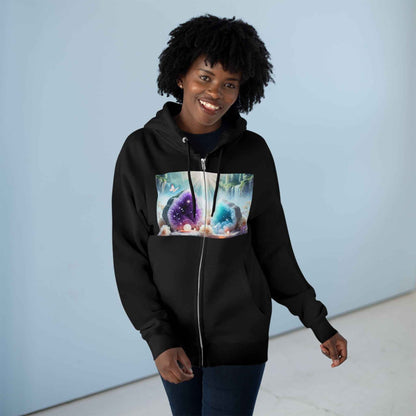 Cool Geode Zipped Hooded Sweater