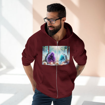 Cool Geode Zipped Hooded Sweater